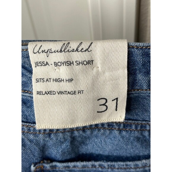 NWT Women’s Unpublished  Jessa-Boyish Denim Jean Short Size 31 #334 - Picture 10 of 12